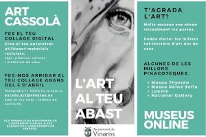 L'Escola d'Art de Vinaròs proposa activitats per fer a casa