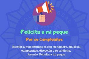 Nules felicita a los más pequeños por su cumpleaños