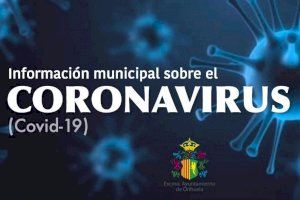 El Ayuntamiento de Orihuela pone en marcha una página web de información municipal sobre el Coronavirus