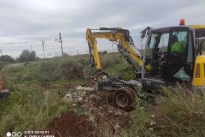 Aigües de Sagunt repara una important avaria en el subministrament als polígons Camí la Mar i Parc Sagunt