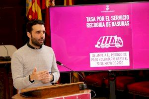 L'Ajuntament de Sagunt amplia el termini de pagament en període voluntari de la taxa de fems fins al 20 de maig