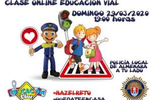 La Policía Local de Almenara realizará una clase de educación vial por facebook