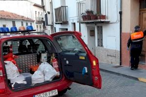 Diputación y Ayuntamiento de Morella acuerdan que Protección Civil lleve la compra y las medicinas a mayores y pacientes que deban estar en aislamiento