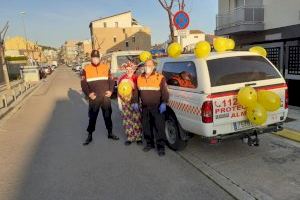 Protección Civil alegró la tarde del sábado a los niños de Almenara