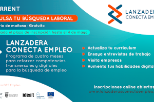 Nuevas fechas para la “Lanzadera Conecta Empleo” de Torrent que se pospone a finales de mayo por la crisis sanitaria de la COVID-19