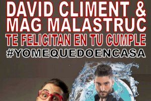 David Climent y el Mag Malastruc “alegran” los cumples durante el Coronavirus en La Nucía