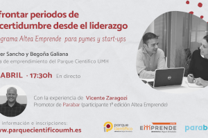 Altea Emprende, el projecte per a pimes i start-ups del Parc Científic de la UMH, organitza jornades formatives online obertes al públic en general