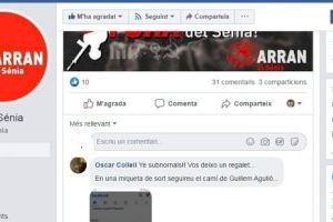 Compromís demana l'expulsió d'un edil del PP a Càlig per "desitjar l'assassinat als joves d'Arran"