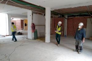 Les obres de la Biblioteca de Benicarló es reprenen després de l’aturada forçada per la crisi sanitària