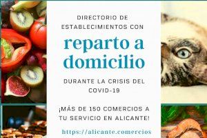 El Ayuntamiento impulsa el comercio local con un portal de compras que incluye más de 150 establecimientos con reparto a domicilio de Alicante