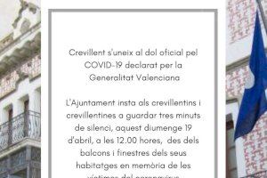 Crevillent se une al luto oficial por el COVID-19 declarado en la Comunitat