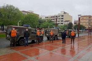 L'Exèrcit de Terra col·labora amb la Policia Local d'Almussafes en la vigilància de la població