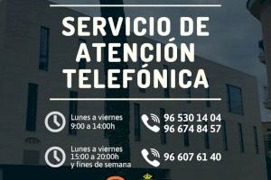 Bienestar Social recuerda los teléfonos habilitados de Servicios Sociales a disposición de la ciudadanía oriolana