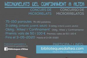 Cultura convoca el concurso de microrrelatos “Altea y el confinamiento”