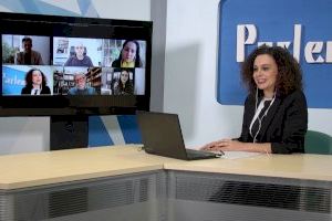 Jeroni Muñoz Soler i Aina Garcia-Carbó ganadores de los premios Literarios Teodoro Llorente en un acto por videoconferencia