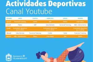 Vilamarxant oferirà classes d'esport en directe a través del nou canal en Youtube #Vilamarxantesquedaencasa