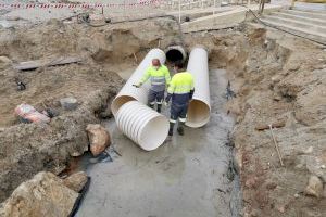 Aguas de Calpe repara el colector de la Fossa que colapsó durante el temporal Gloria