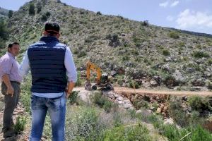 Comienzan las obras de reparación en los caminos forestales de la parte norte de la sierra y en el área recreativa de San Cristóbal