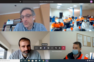 El alcalde se reúne por vía telemática con los trabajadores de la EDAR de Torrevieja