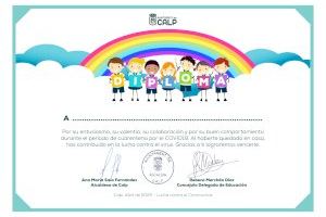 Los niños de Calp reciben un diploma para reconocer su esfuerzo durante el confinamiento - (foto 2)