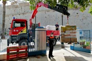 La Diputación transporta alimentos para familias necesitadas de Peñíscola en colaboración con la Generalitat, el Ayuntamiento y Cruz Roja