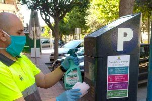 Infraestructuras y Seguridad Ciudadana de Orihuela avanzan una serie de medidas higiénico-sanitarias para el uso de los parquímetros de la ORA