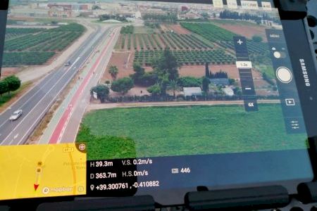 La Policia Local d'Almussafes comença a utilitzar el seu dron per a tasques de videovigilància