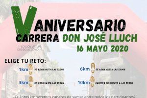 La V Carrera Solidaria Don José Lluch celebra su primera edición virtual