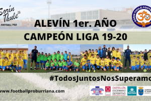 El Alevín de 1er. Año se proclama Campeón de Liga al dar por concluidas las competiciones