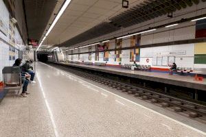 Metrovalencia experimenta un descenso del 92% de usuarios en abril debido al estado de alarma por la crisis sanitaria