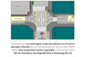 El Ayuntamiento de la Vall d’Uixó dinamiza la actividad hostelera con peatonalizaciones temporales