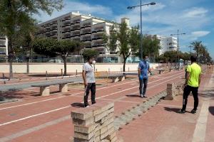 Segueix a bon ritme l'execució d'obres en el Passeig Marítim de Peníscola després dels efectes de la borrasca Glòria