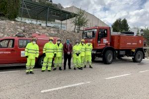 Rubén Picó agradece a los servicios de emergencia la labor realizada en la extinción del incendio declarado en Confrides