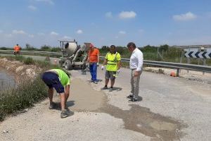 El Consell Agrari de Sueca posa en marxa un pla integral de reparació de tots els camins asfaltats del terme municipal