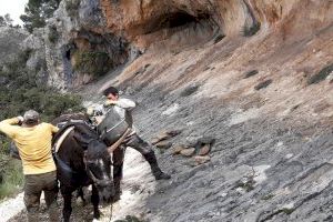 Ya han empezado las obras en el entorno de las pinturas rupestres de la Sarga en Alcoy