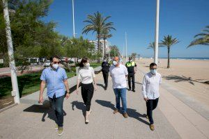 Gandia abre sus playas este lunes y cierra al tráfico el paseo marítimo