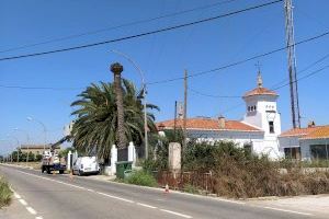 El Ayuntamiento de València inicia una intervención en la Torre para sustituir y mejorar el alumbrado público de la carretera d´Alba