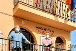 El diputat de Desenvolupament Rural visita Casas Altas per a analitzar al costat de l'alcalde les necessitats del municipi del Rincón de Ademuz