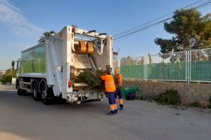 Riba-roja duplica el servicio de recogida de enseres y aumenta otro 60% el de poda en el casco urbano y en las urbanizaciones