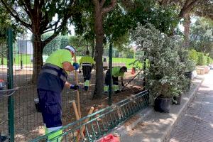 La tanca del parc de l’Alquenència d´Alzira millora la seua imatge