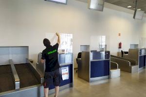 L'aeroport de Castelló s'adapta a la nova normalitat amb la posada en marxa de mesures de seguretat sanitària