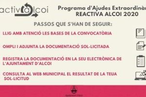 Publicadas las ayudas "Reactiva Alcoi" para empresas y autónomos