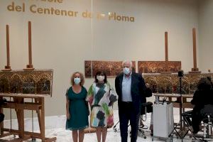 La predel·la del Centenar de la Ploma s’exposa al públic al Museu de Belles Arts en la seua última fase de restauració