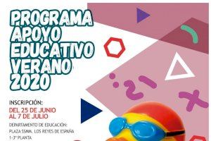 Benidorm abre la inscripción para el Programa de Apoyo Educativo de Verano, que se realizará del 13 de julio al 28 de agosto