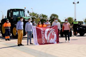 Las playas de Sagunto ya lucen la bandera Qualitur de la Generalitat Valenciana y las banderas azules