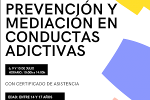 Bienestar Social y Juventud de Altea anuncian un nuevo taller para jóvenes sobre ‘Prevención y mediación en conductas adictivas’