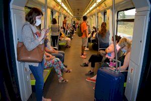 Las principales personas usuarias de Metrovalencia durante la desescalada pertenecen a los sectores sanitario, comercio y del hogar