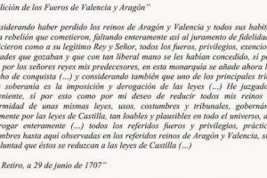 Compromís y Chunta piden en el Senado la derogación de los Decretos de Nueva Planta y la devolución de los derechos históricos afectados