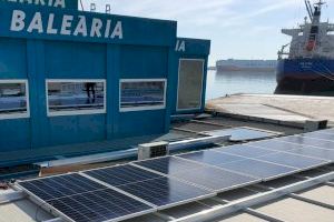 Las oficinas de Baleària del puerto de Valencia evitarán la emisión de 55 toneladas de CO2 al año con su nueva instalación fotovoltaica