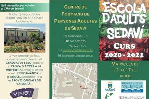 Inici de la matrícula de l´Escola d´Adults de Sedaví